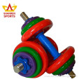 2015 new design colorful weight lifting equipment fitness dumbbells set